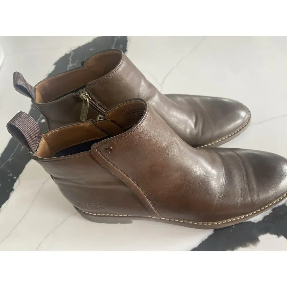 GUESS Men's Brown Ankle Boots Size 10M